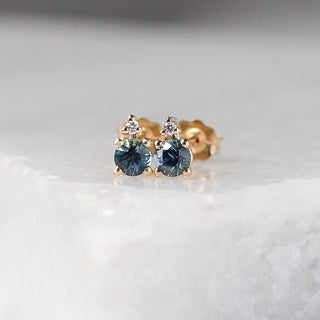 Montana Sapphire Cluster Studs 