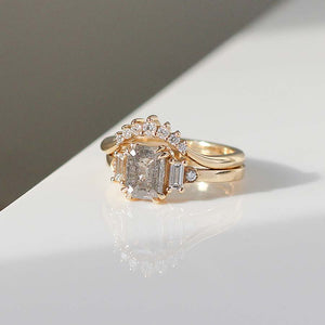 1.54ct Misceo Emerald Cut Diamond Ring - Yuliya Chorna Jewellery