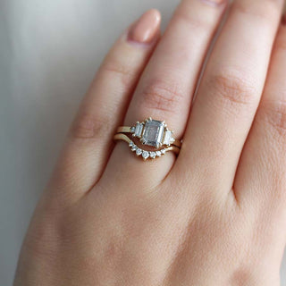 1.54ct Misceo Emerald Cut Diamond Ring - Yuliya Chorna Jewellery