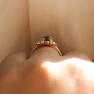 2.07ct Nebula Black Diamond Ring - ready to ship - Yuliya Chorna Jewellery