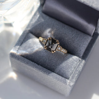2.42ct Nebula Black Diamond Ring - ready to ship - Yuliya Chorna Jewellery