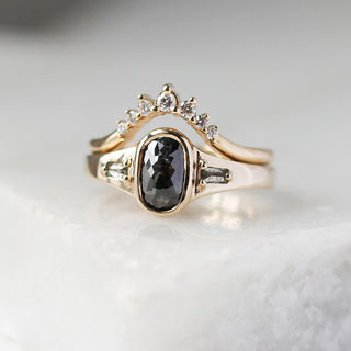 1.23ct Odonis Black Diamond Tapered Ring - Yuliya Chorna Jewellery