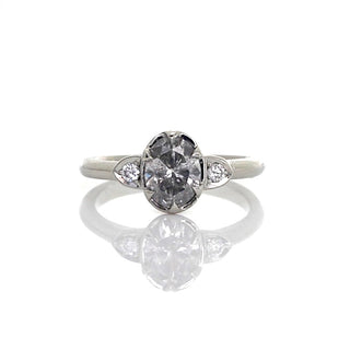 Gaia Oval Diamond Ring - Yuliya Chorna Jewellery