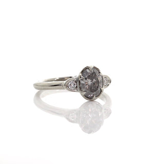 Gaia Oval Diamond Ring - Yuliya Chorna Jewellery