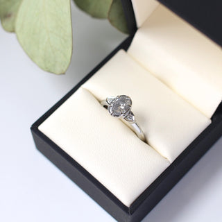 Gaia Oval Diamond Ring - Yuliya Chorna Jewellery