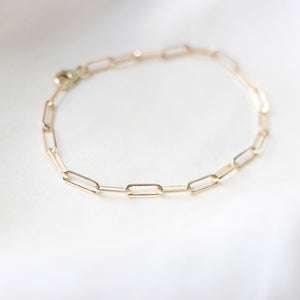 Paper Clip Chain Bracelet - ready to ship - Yuliya Chorna Jewellery