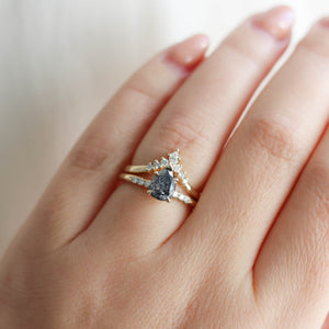 1.35ct Phoenix Rising Pear Diamond Ring - Yuliya Chorna Jewellery