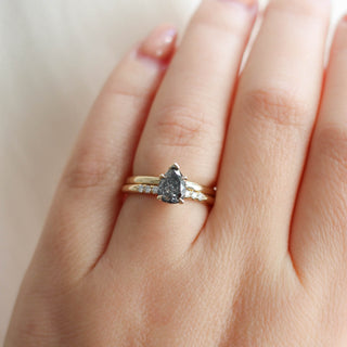 1.35ct Phoenix Rising Pear Diamond Ring - Yuliya Chorna Jewellery