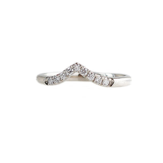 Diamond Point Band in white gold 