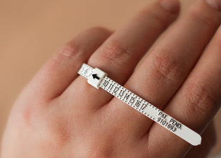 Ring Sizer on hand - Yuliya Chorna Jewellery