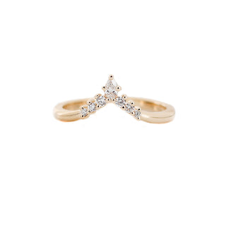 Serina Diamond Crown Band detail view