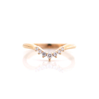 Sahara Diamond Crown in Yellow Gold front view