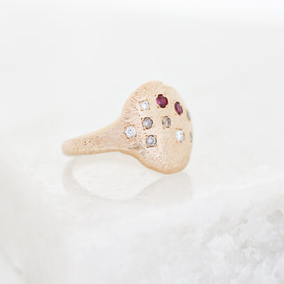 Signet Gem Ring quarter view