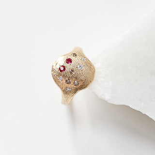 Signet Gem Ring top view